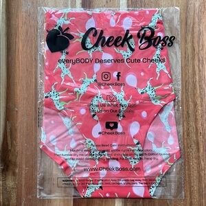 Cheek Boss No Show Briefs - Bubblegum Dogs 🩷 NWT